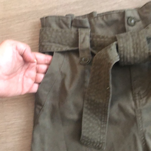 TopShop khaki “paper bag waist” pants - Picture 3 of 11